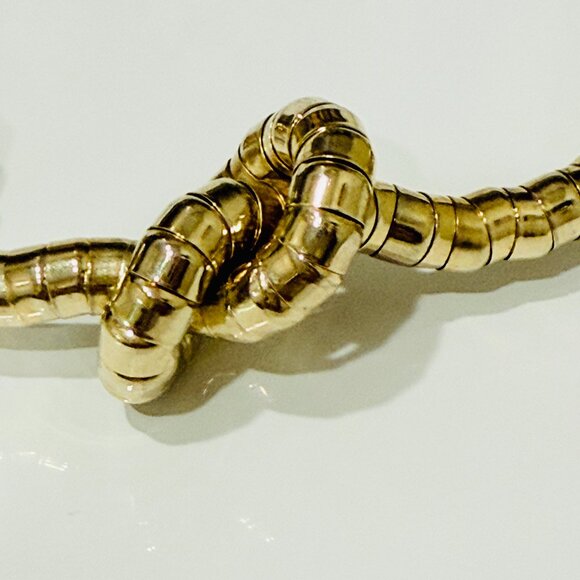 Vintage Bendable Gold Snake Necklace, Design your own Necklace 4 feet long! - Picture 4 of 17